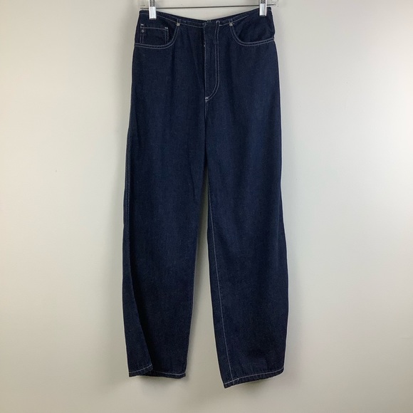 Adriano Goldschmied AG The Etta Wide Leg Crop Jean in Midnight Surge Indigo Blue - Picture 2 of 8